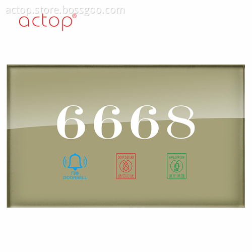 High-Tech Remote Control Smart hotel door plate